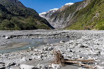 Franz Joseph Glacier on the west side of the South Island of New Zealand