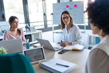 Businesswomen during meeting in an office