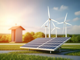 charging EV car electric vehicle clean energy for driving future, eco-friendly alternative energy concept, futuristic hybrid vehicle charge battery electric on station, ai generated photo