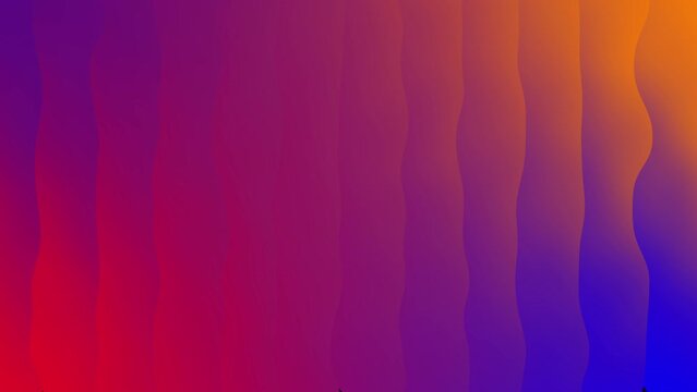 Colorful Waves Art Background Animation. Gradient Wawes Motion Graphics
