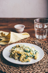 Creamy Pasta with Spinach and Ricotta