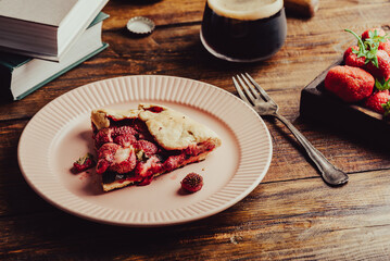 Strawberry and Sorrel Galette