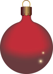 New Year ball for tree illustration