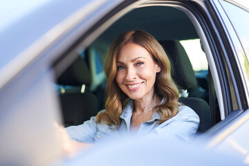 Woman in a car