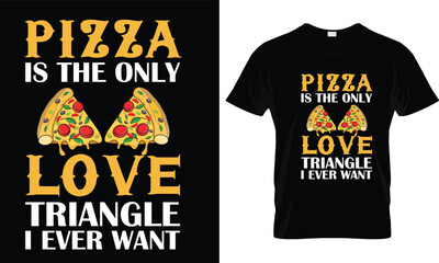 Pizza t-shirt design vector graphic.