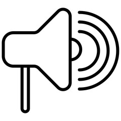 speaker line icon