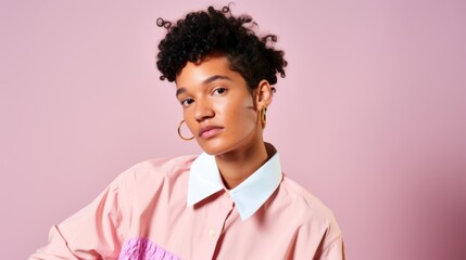 Obraz premium Mixed skin tones and trendy clothes in a closeup portrait.