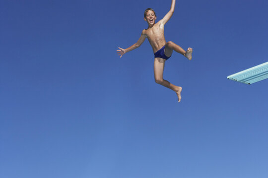 Boy Diving