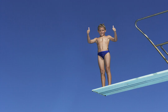 Boy on Diving Board