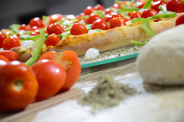 margherita flavored pizza