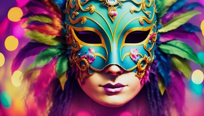 masks suitable for carnival suitable as a background