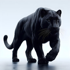 Panthera, Pantera, black jaguar - obrazy, fototapety, plakaty