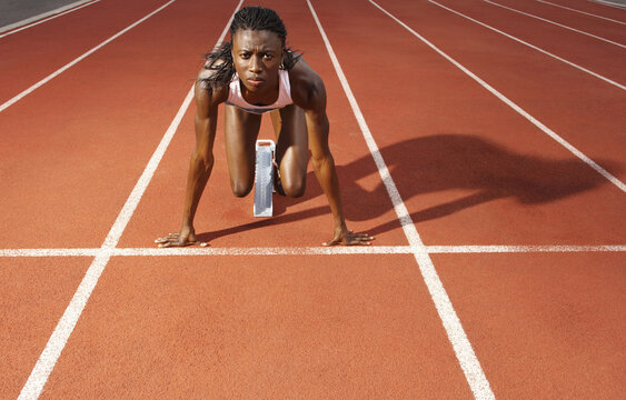 Woman on Starting Blocks
