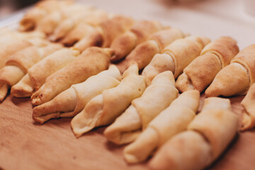 homemade rolls cookies on the table