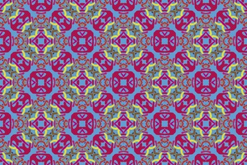 Abstract background.Indian, Arabic, Turkish style elements.Vintage card.
Seamless pattern.Perfect for fashion, textile design, cute themed fabric, on wall paper,wrapping paper and home decor.