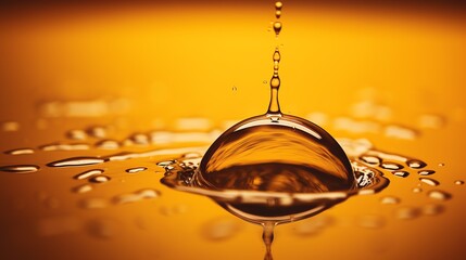 a close up of a drop of water - obrazy, fototapety, plakaty