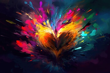 Obraz premium hearts background 