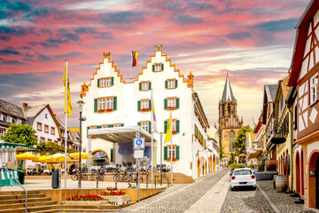 Altstadt, Oppenheim, Rheinland Pfalz, Deutschland 