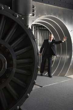 Man in Bank Vault