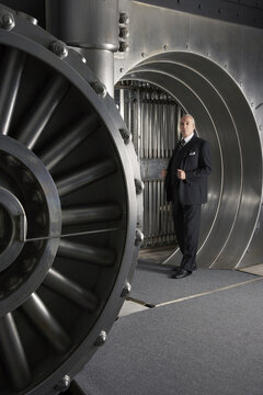 Man in Bank Vault