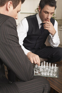 Businessmen Playing Chess