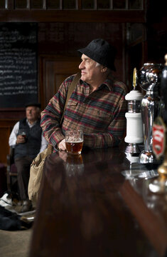 Portrait of Man in Pub