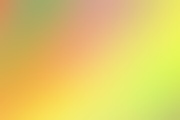 Abstract blurred background image of green, yellow colors gradient used as an illustration. Designing posters or advertisements.