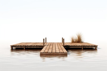 A single dock isolated on white background