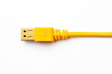 A single Ethernet cable isolated on white background