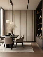 dining furniture in an apartment