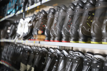 Shop in the ski center with a wide range of modern ski boots