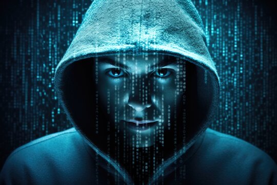 Digital evolution: A visual metaphor for Personal Data Protection Day, featuring a futuristic individual surrounded by binary code