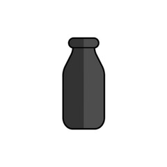 Bottle Milk Icon. Dairy Symbol.