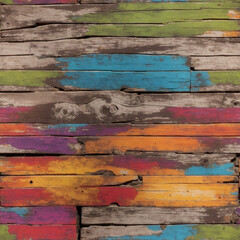 Old Painted Wood Texture Seamless Pattern Rustic Digital Background Design