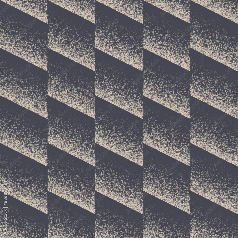 Poster shift chevron mod seamless pattern trend vector dot work abstract background. endless design modern 