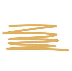 Hand drawn scribble lines. Doodle marker line stripes. Vector illustration isolated on white background