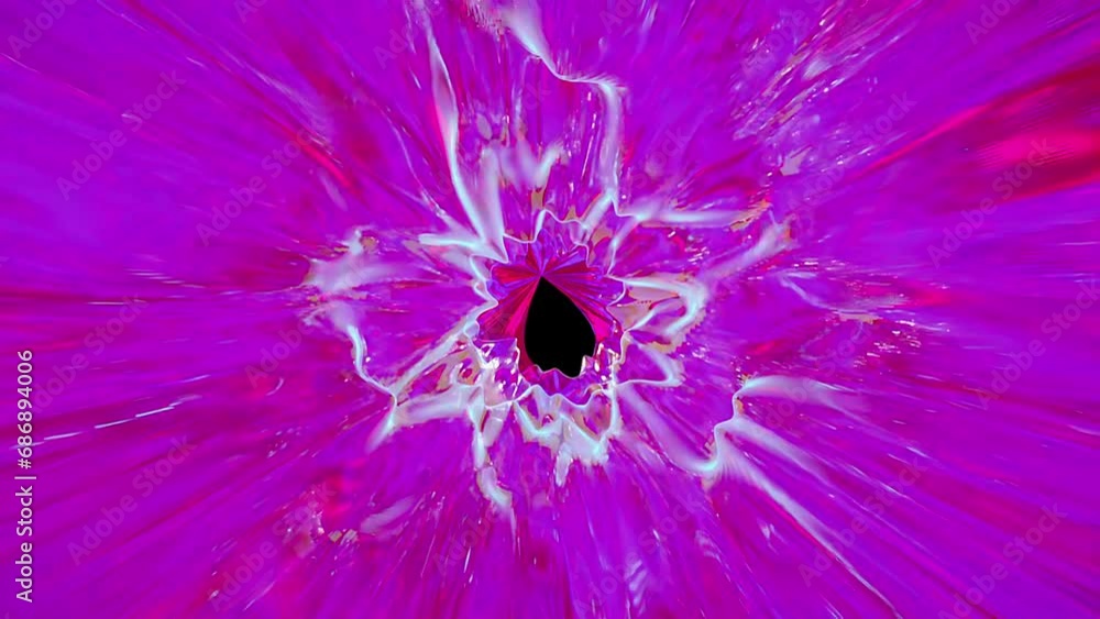 Aufkleber abstract fluid tunnel. computer generated 3d render