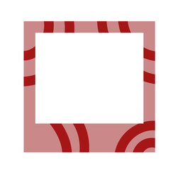 Fototapeta premium retro polaroid photo frame. Cute photo frame with flat style. Vector Illustration.