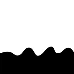 Black Wave Border Vectpr Design 
