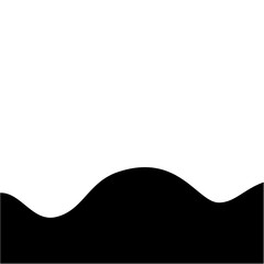 Black Wave Border Vectpr Design 