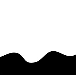 Black Wave Border Vectpr Design 