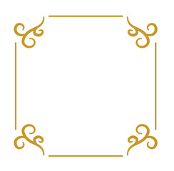 Wedding Invitation Frame Border Lines Style Vector Design