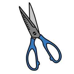 Scissors Cartoon Vector Illustration 