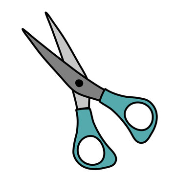 Scissors Cartoon Vector Illustration 