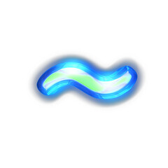 Green symbol glowing around the edges