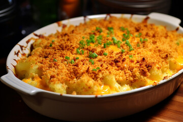 Cheesy Baked Macaroni with Crunchy Breadcrumb Topping
