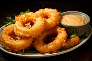 Beer-Battered Onion Rings with Chipotle Mayo