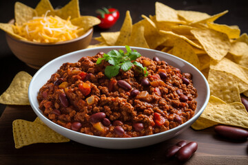 Classic Chili Con Carne with Tortilla Chips