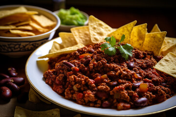 Classic Chili Con Carne with Tortilla Chips