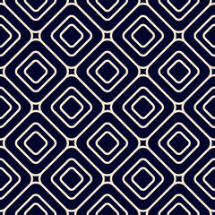Rounded Squares Blue Seamless Pattern